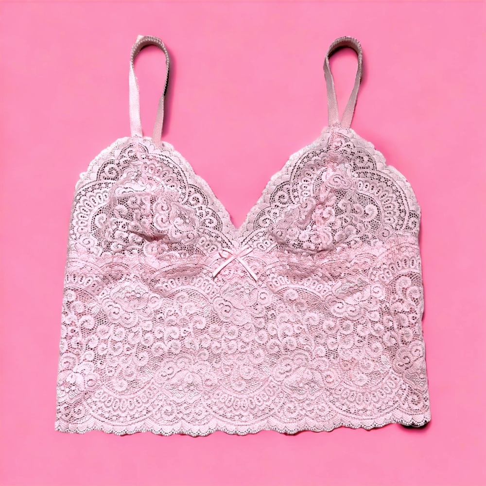 Victoria’s Secret Pink Lace Bralette Size M